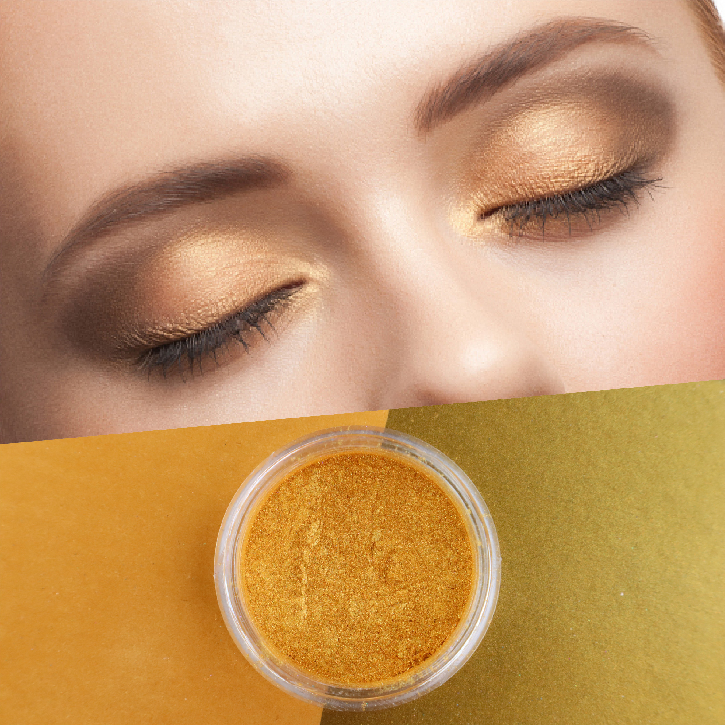 Naturalny złoty pigment perłowy