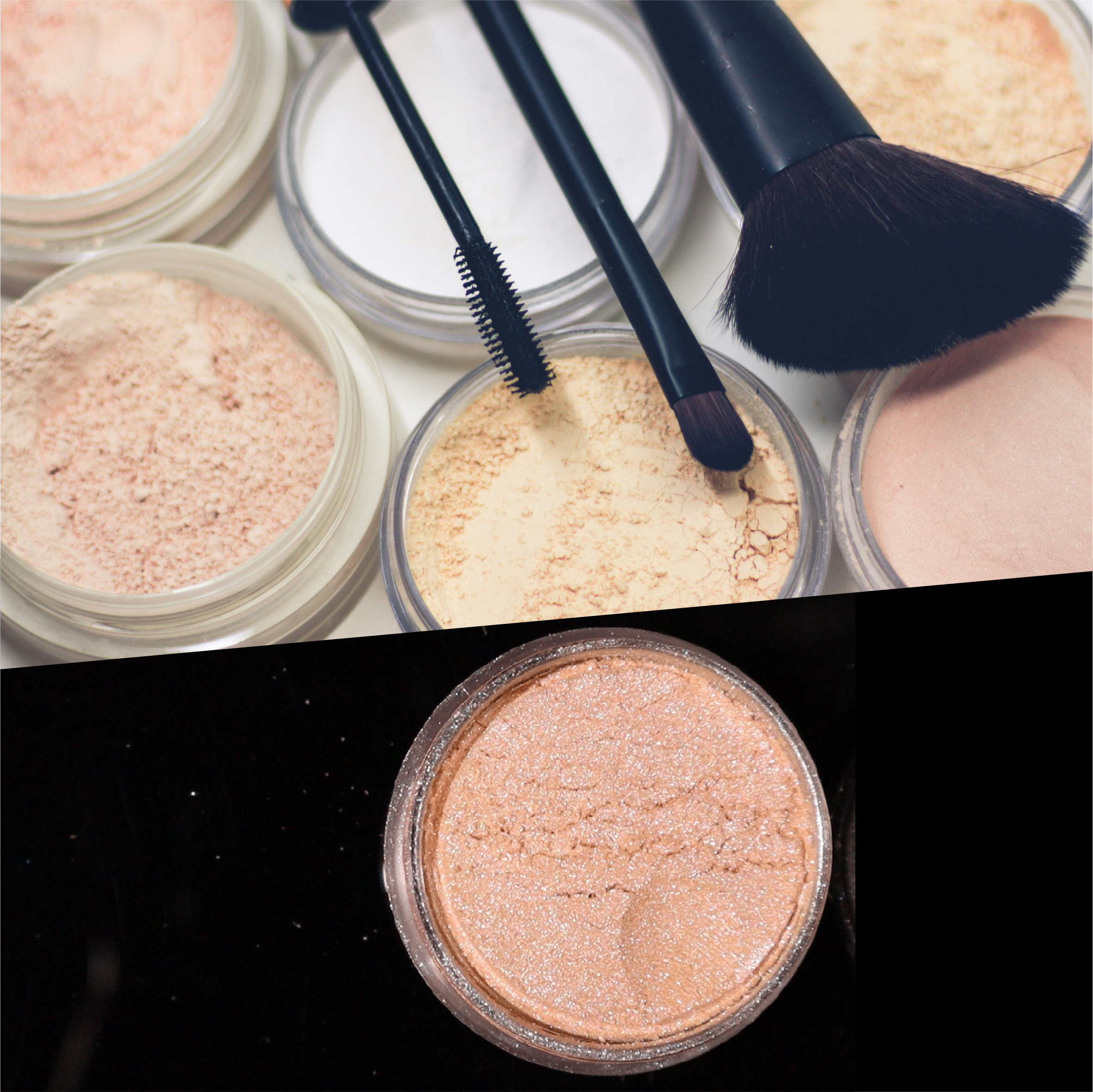 Nagie odcień skóry perłowy pigment